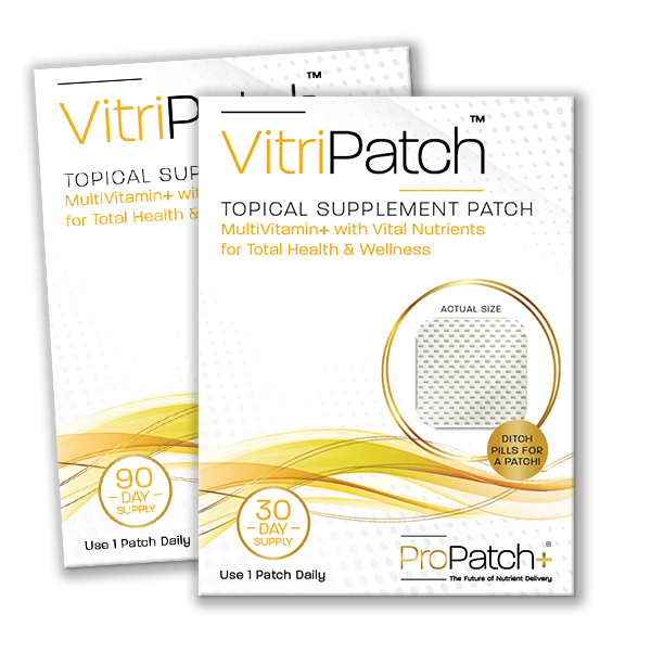 VitriPatch - Topical Suppplement Patch multivitamin+ with vital nutrients for total health and wellness.